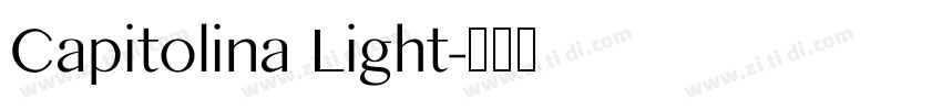 Capitolina Light字体转换